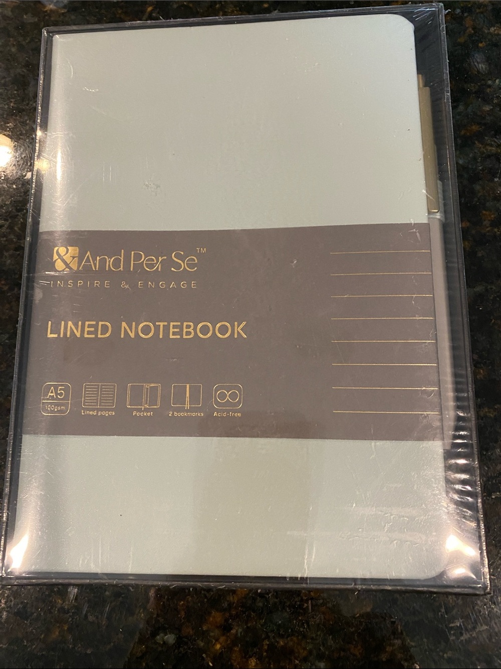 NIB Lined Notebook and Pen Gift Set